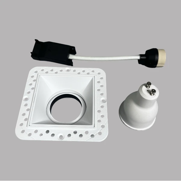 Trimless Square GU10 Downlight , adjustable GU10 downlight , modern recessed downlight Supplier | Sincerelux